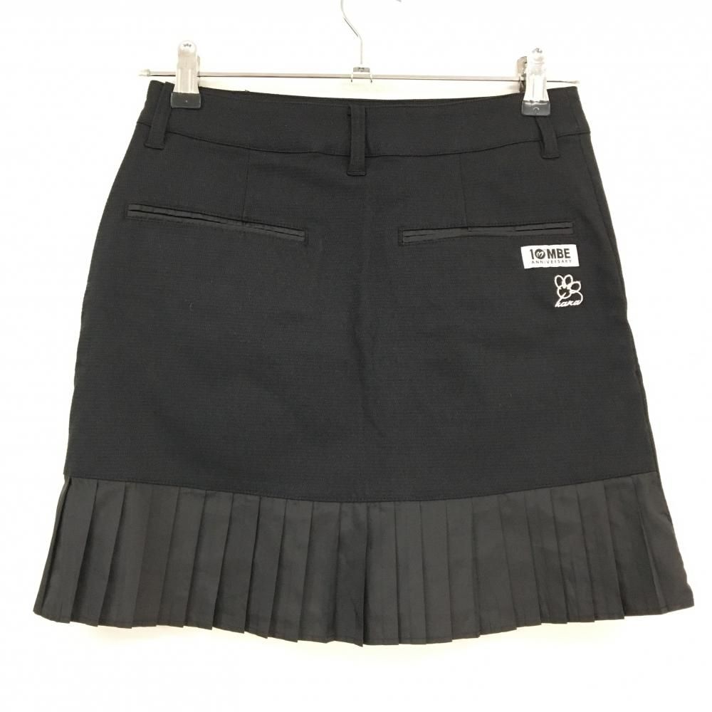 超美品】マスターバニー スカート 黒 背面裾プリーツ ストレッチ