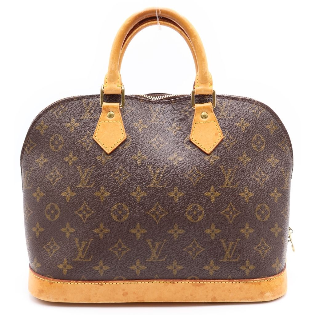 LOUIS VUITTON (ルイヴィトン) モノグラム アルマ PVC レザー ハンドバッグ ブラウン M51130