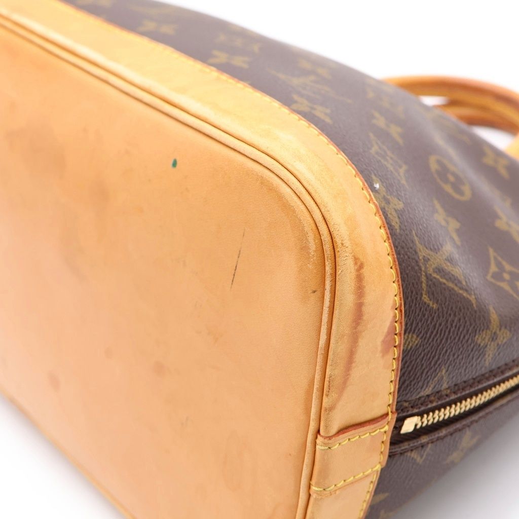 LOUIS VUITTON (ルイヴィトン) モノグラム アルマ PVC レザー ハンドバッグ ブラウン M51130