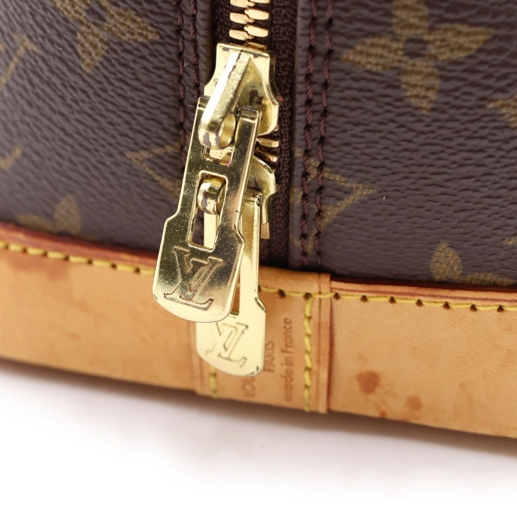 LOUIS VUITTON (ルイヴィトン) モノグラム アルマ PVC レザー ハンドバッグ ブラウン M51130