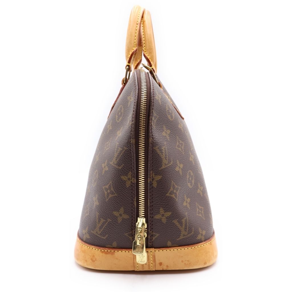 LOUIS VUITTON (ルイヴィトン) モノグラム アルマ PVC レザー ハンドバッグ ブラウン M51130