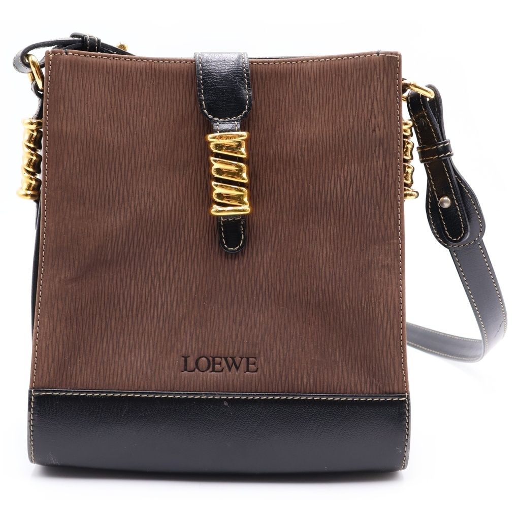LOEWE (ロエベ) ベラスケス ポシェット ショルダーバッグ ブラウン