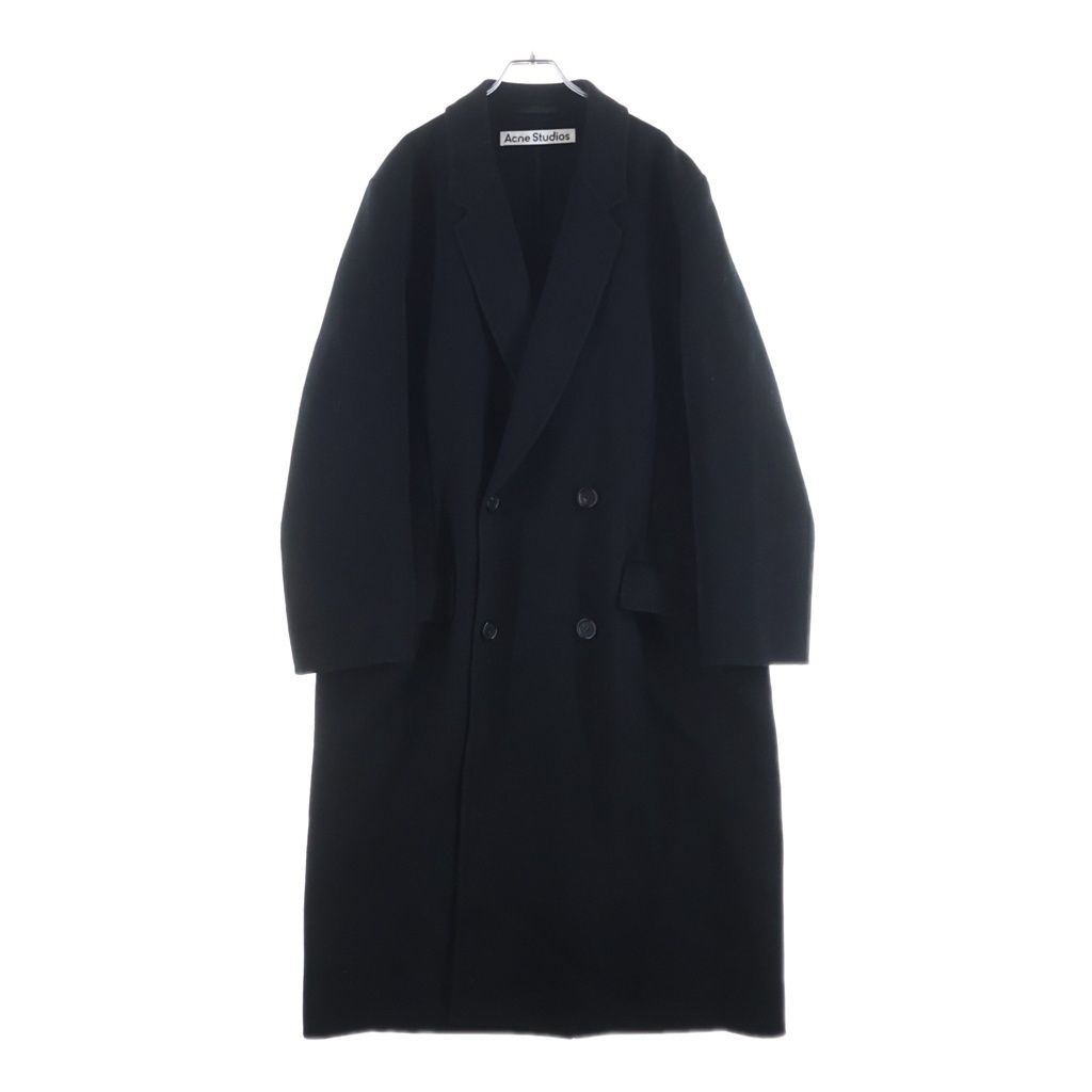 Acne Studios (アクネ ストゥディオズ) Single-breasted wool coat ウール コート ブラック B90768 50,094円