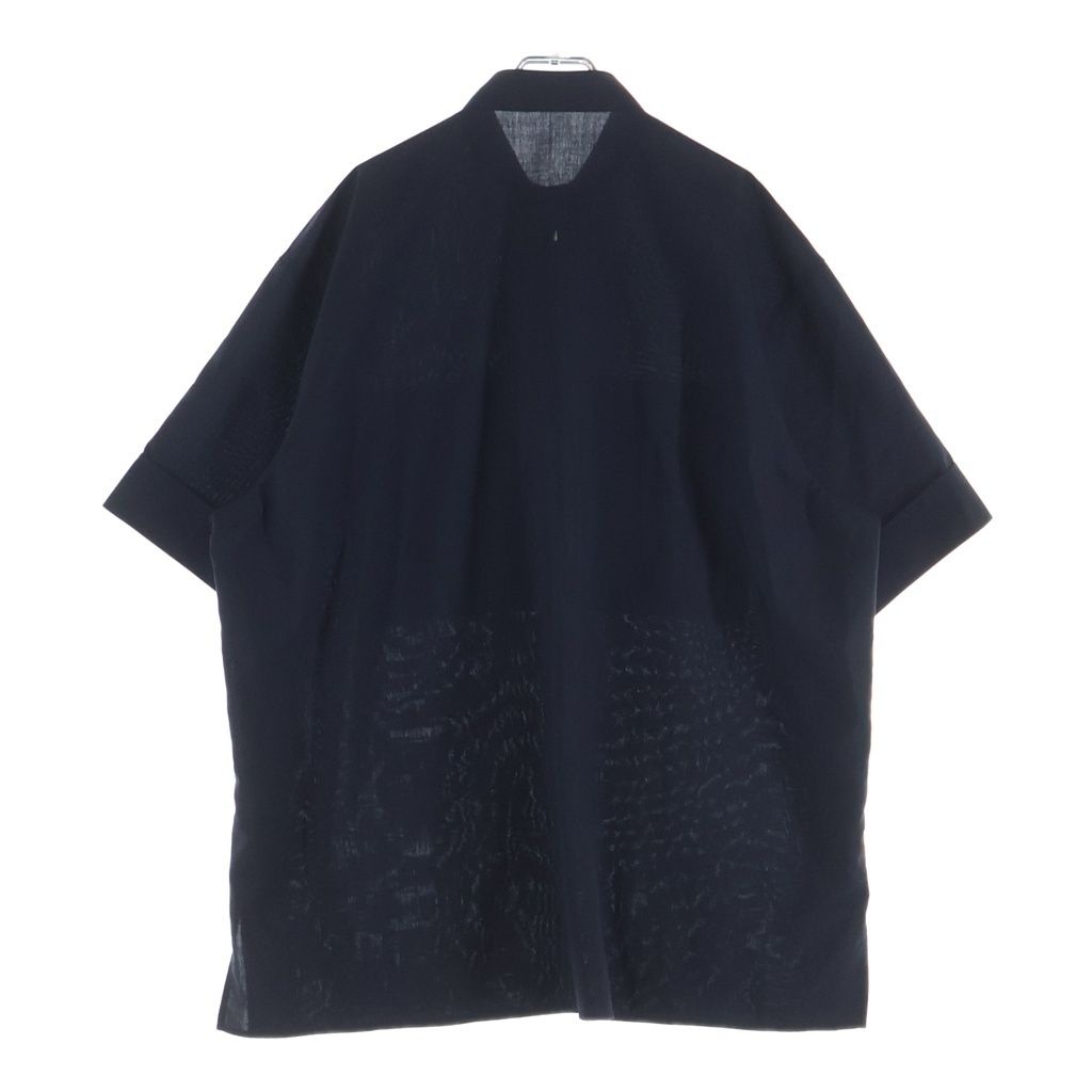 THE RERACS (ザ リラクス) 25SS ポリエステル スタンドカラー スナップ 
