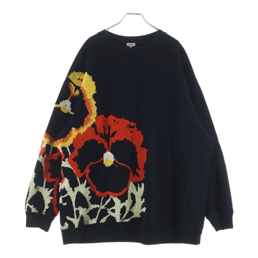 LOEWE (ロエベ) 22SS Pansies Embroidery Sweatshir 刺繍オーバー