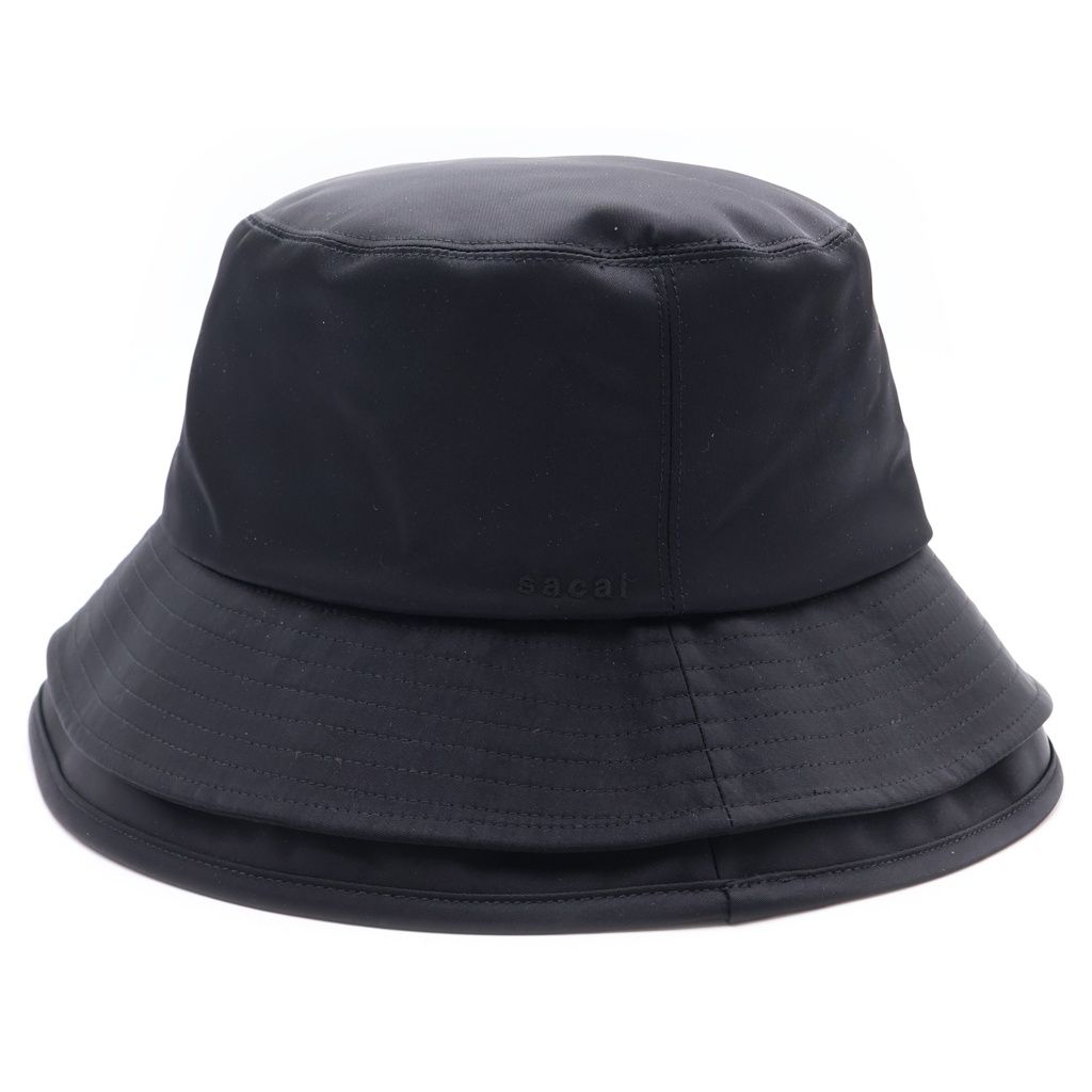 sacai ナイロン　ダブルブリムバケットハット23-0481S メンズサイズ3 Sacai (サカイ) 23SS NYLON TWILL DOUBLE BRIM HAT ナイロンツイル