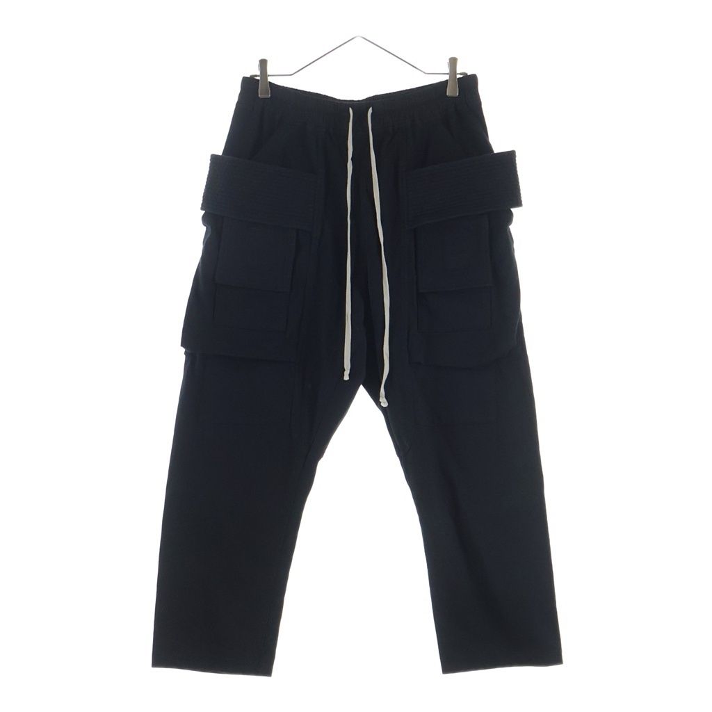 DRKSHDW ダークシャドウ 21AW Creatch Cargo Cropped Drawstring Pants クロップド ドローストリング カーゴパンツ ブラック DU02A3371-RIG DRKSHDW (ダークシャドウ) 21AW Creatch Cargo Cropped Drawstring