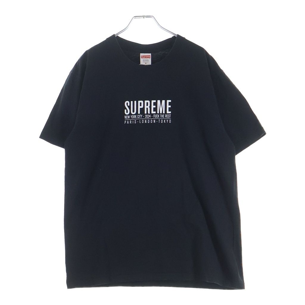 SUPREME (シュプリーム) 24SS Paris Tee パリ 半袖Tシャツ ブラック