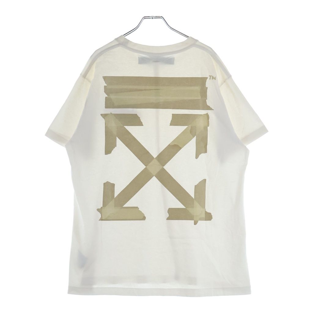 OFF-WHITE (オフホワイト) 20SS Tape Arrow T-Shirt 半袖Tシャツ ホワイト OMAA038R20185002