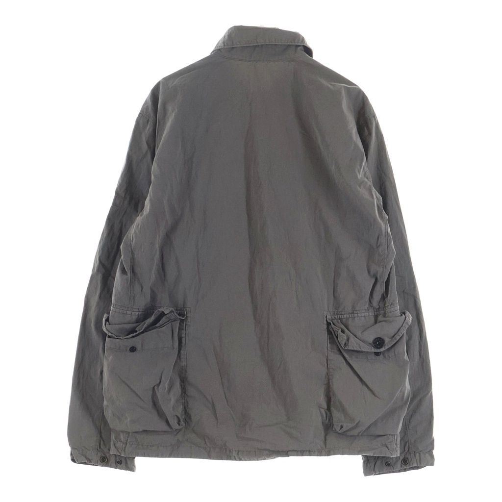 STONE  シャツジャケット M グレー オーバーシャツ STONE ISLAND (ストーンアイランド) GARMENT DYED TWIN POCKET