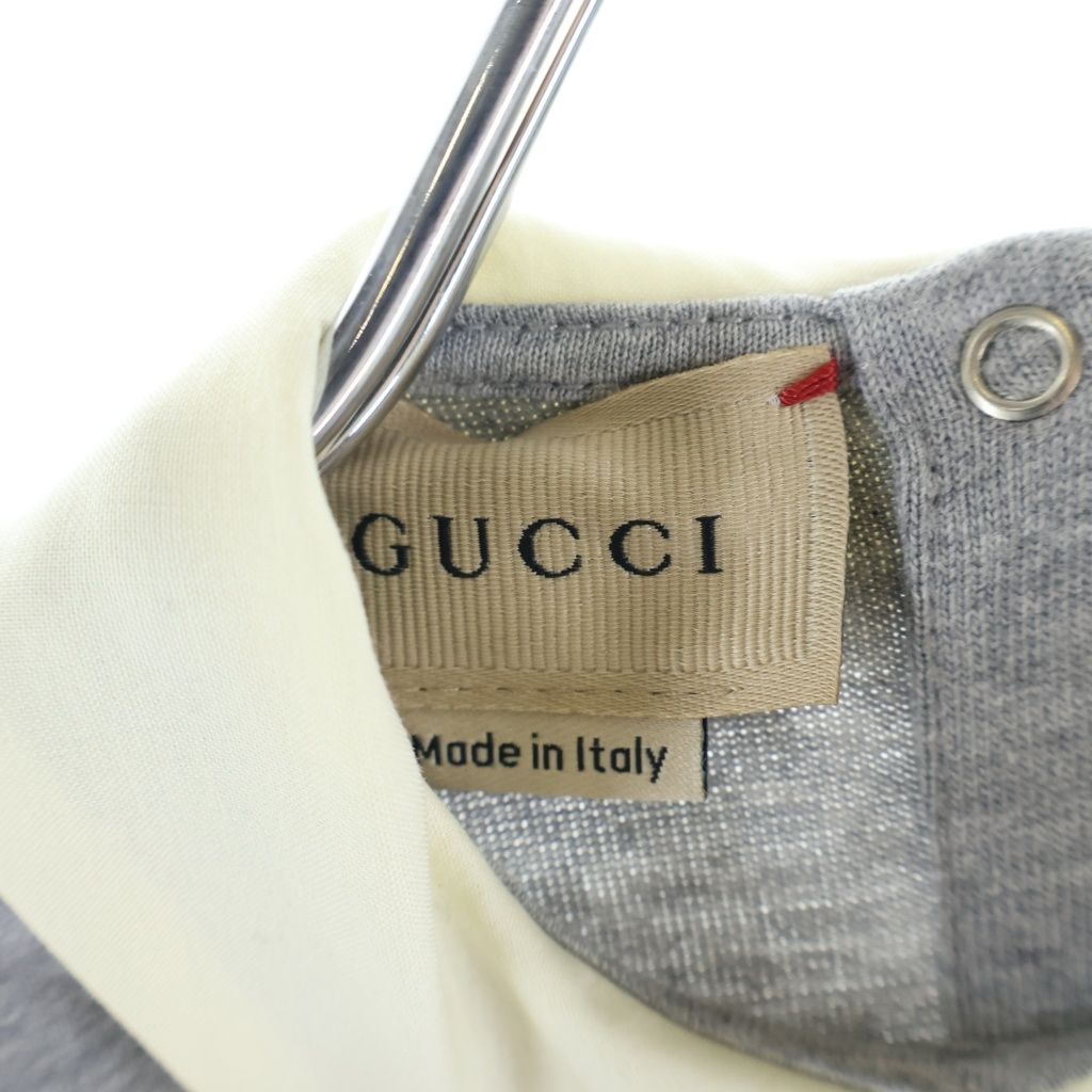GUCCI (グッチ) シェリーライン コットン 2ピース ロンパース グレー