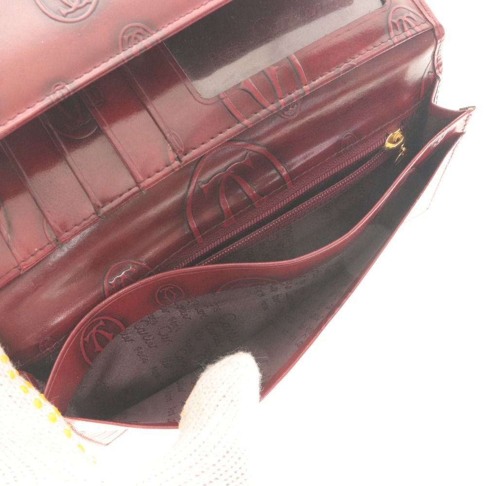 □ カルティエ 二つ折り長財布 ハッピーバースデー 150周年 限定