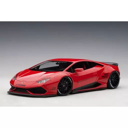 【中古】ミニカー 1/18 リバティーウォーク LB-WORKS ランボルギーニ ウラカン(レッド) [79123]