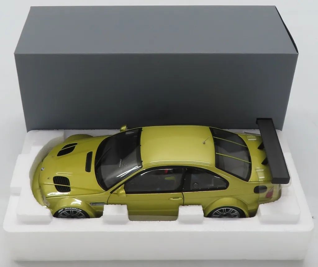 【中古】ミニカー 1/18 BMW M3 GTR E46 Street Version(フェニックスイエロー) [80430309444]