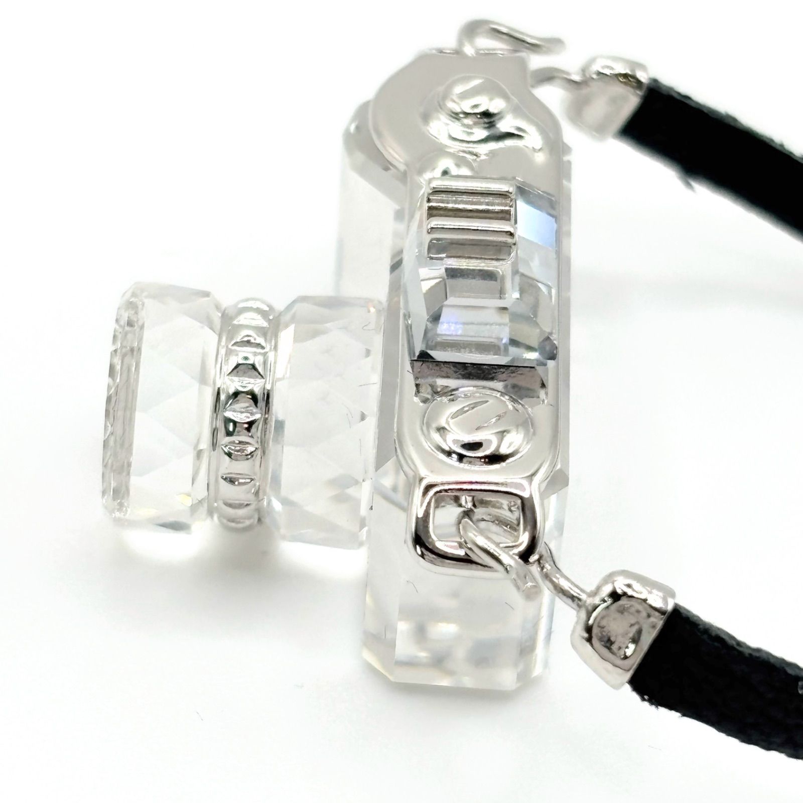 【レトロ】スワロフスキー インテリア小物 アンティーク レア 希少 レア SWAROVSKI スワロフスキー カメラ フィギュリン ロジウム