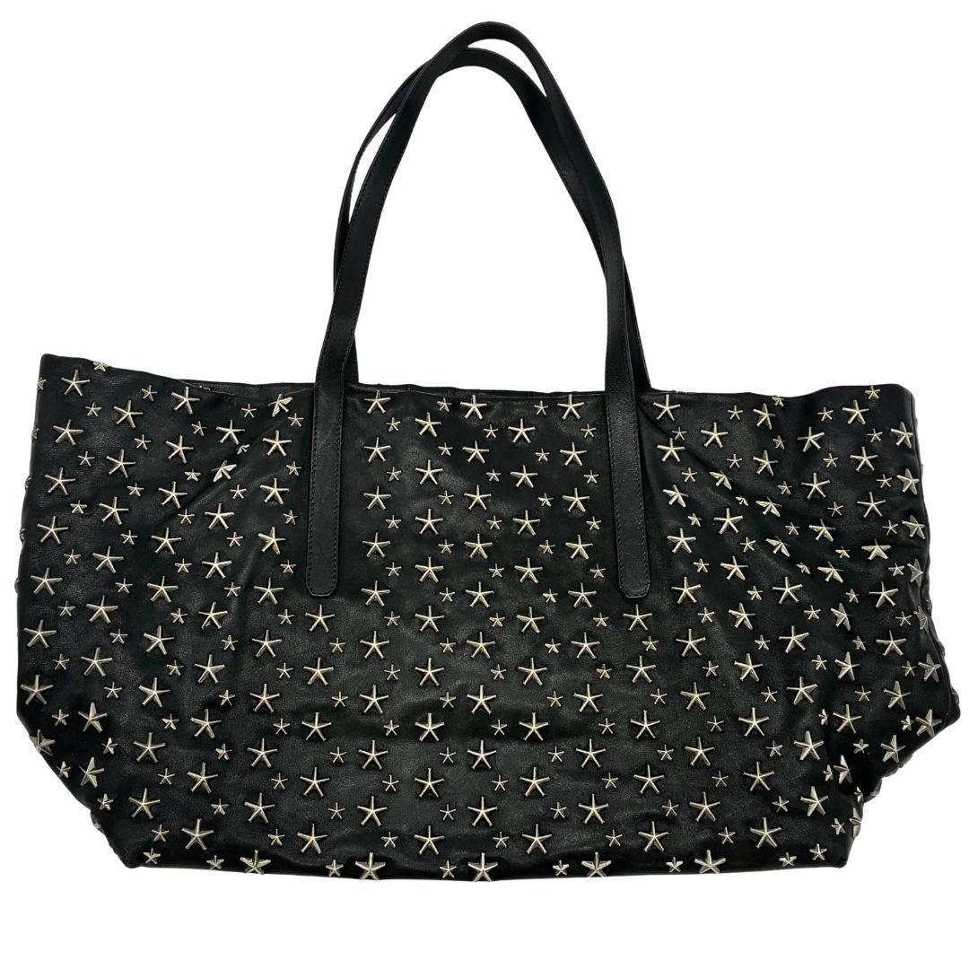 【メルカリ市期間限定価格】新品 ジミーチュウ JIMMY CHOO トートバッグ Jimmy Choo ジミーチュウ トートバッグ サシャ スタースタッズ 黒