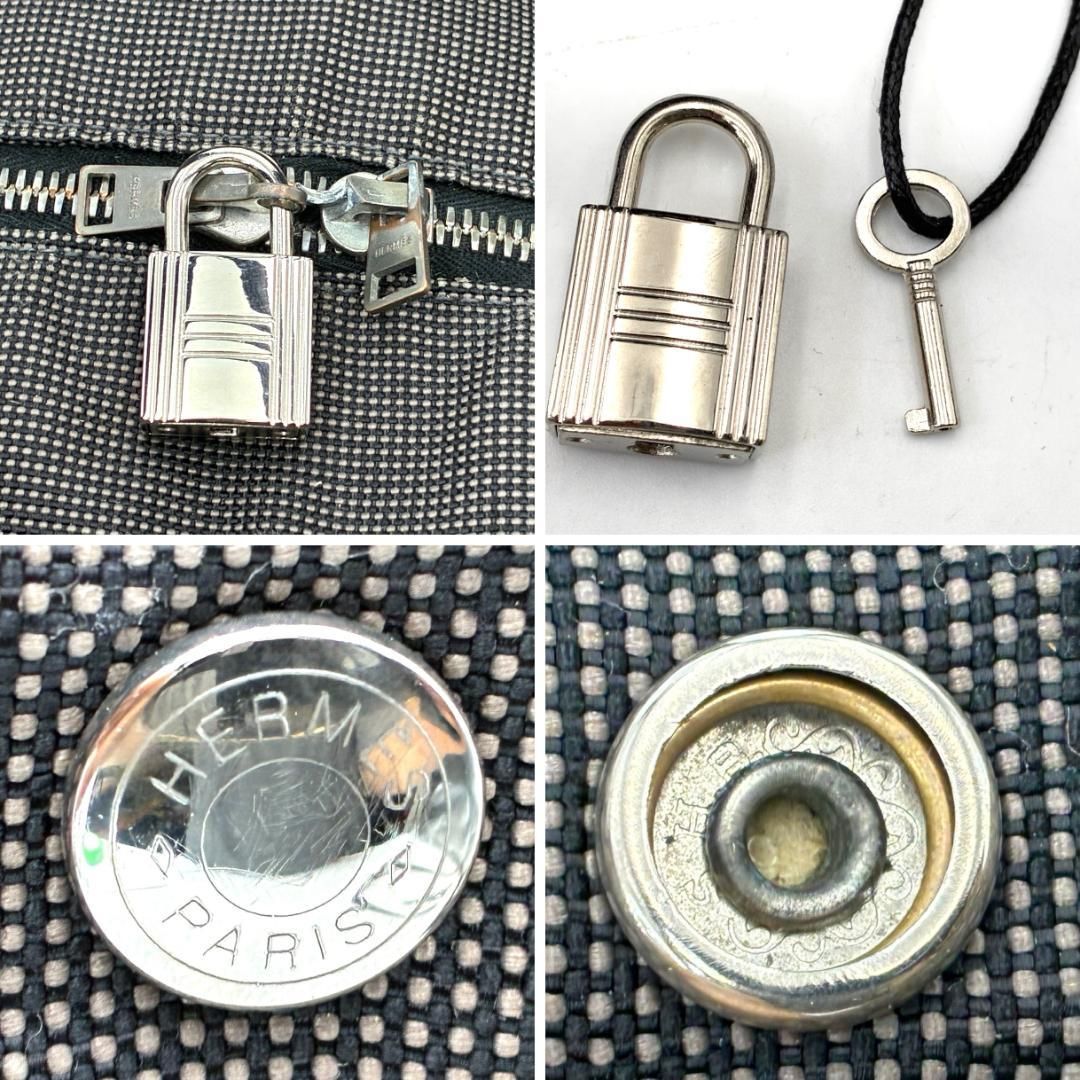 エルメス エールライン GMトートバッグ ダークグレー A4収納可能