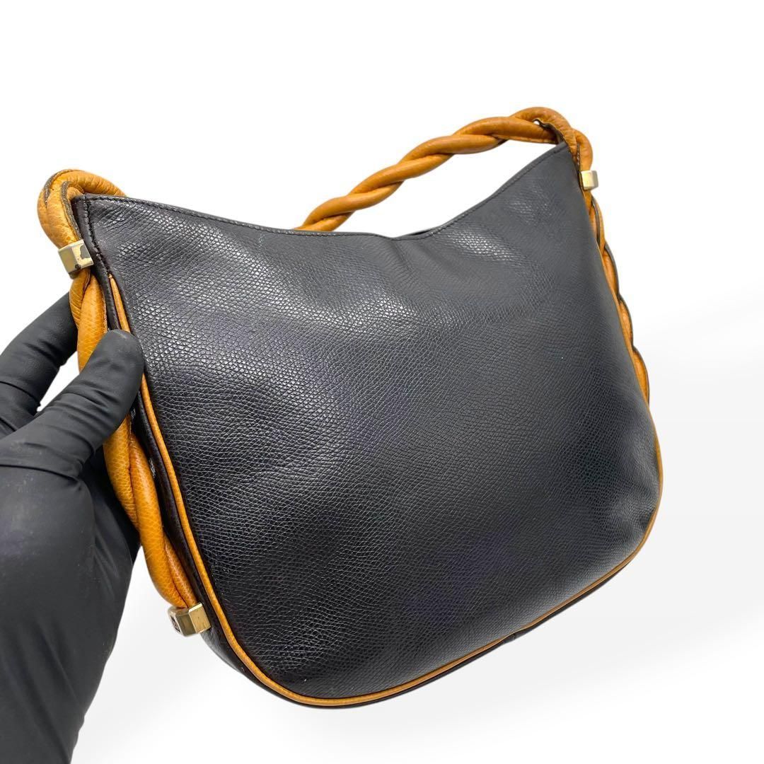 美品 MORABITO イタリア製 レザー ショルダーバッグ A4 モラビト 美品 MORABITO モラビト ショルダーバッグ レザー ブラック ブラウン