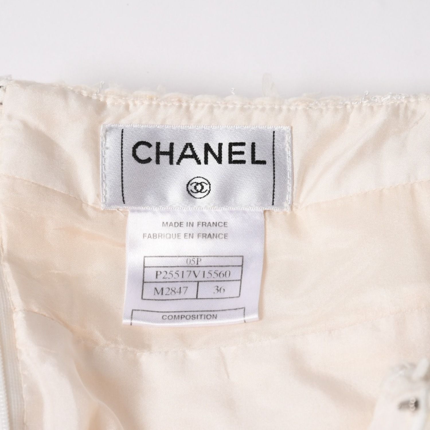 '05ss CHANEL vigntage スカート ツイード ココマーク 極美品 CHANEL シャネル スカート ツイード スパンコール ココマーク