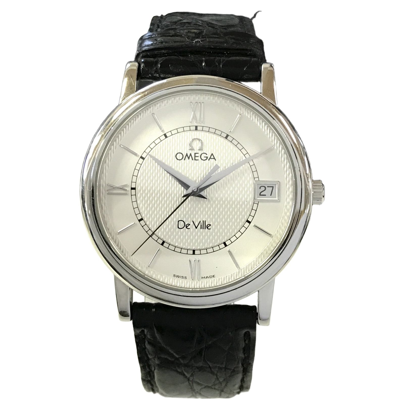 オメガ OMEGA デビル プレステージ De Ville Prestige レザー クォーツ