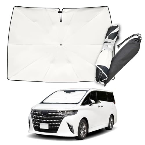 セイワ(SEIWA) 高遮熱 サンシェード 車種専用 トヨタ アルファード ヴェルファイア (40系) 専用 放射冷却素材 ラディクール 生地使用 ワンタッチ サンシェード IMP455 フロント用 取り付け簡単 日よけ UVカット率100% 遮光率100ts