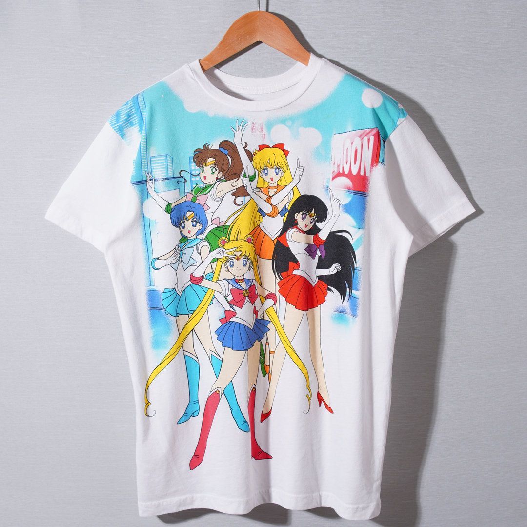 美少女戦士 セーラームーン Sailor Moon Tシャツ S ホワイト ユニ