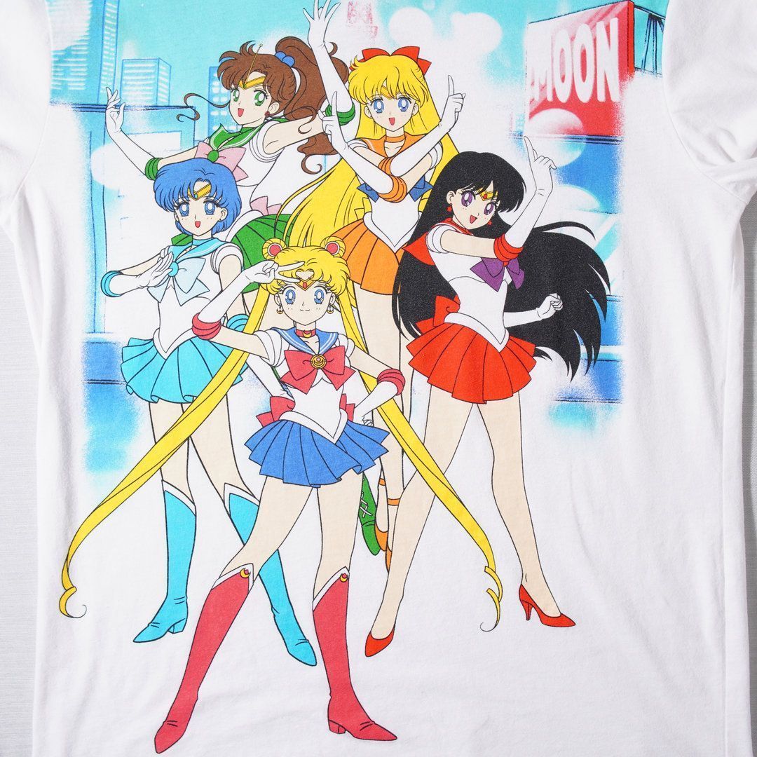 美少女戦士 セーラームーン Sailor Moon Tシャツ S ホワイト ユニ