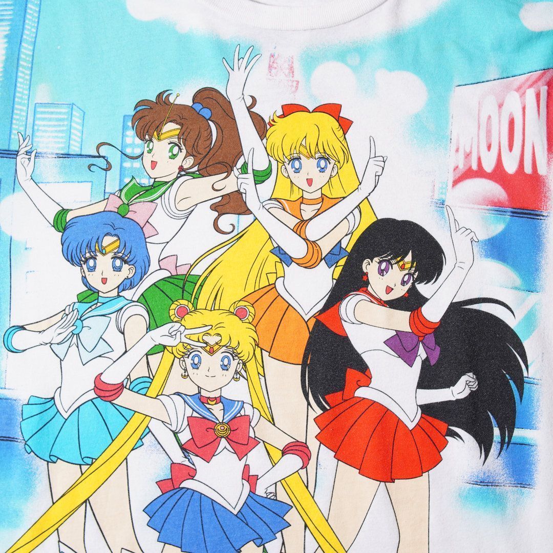 美少女戦士 セーラームーン Sailor Moon Tシャツ S ホワイト ユニ
