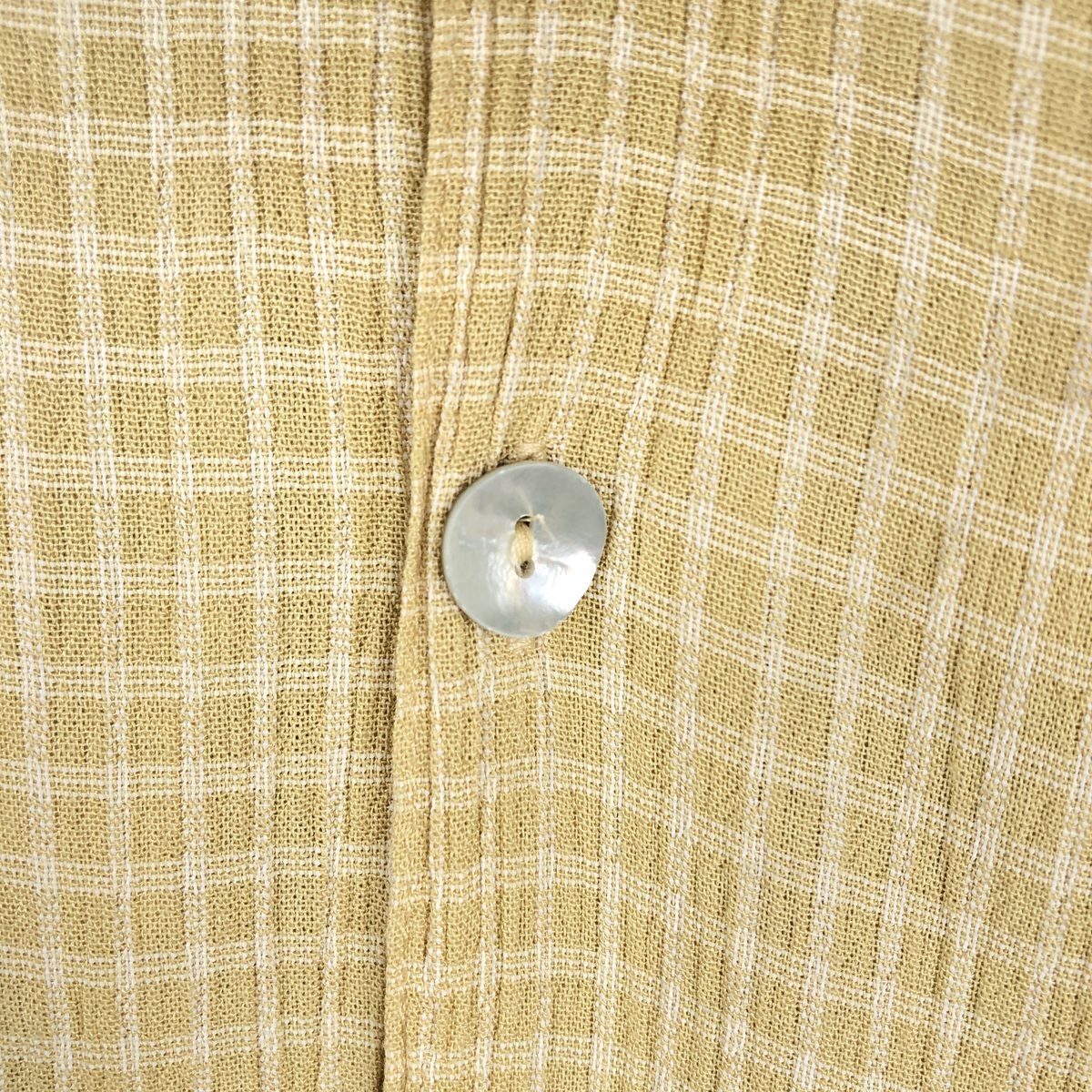古着 DIRECTION チェック柄 半袖 オープンカラー レーヨンシャツ