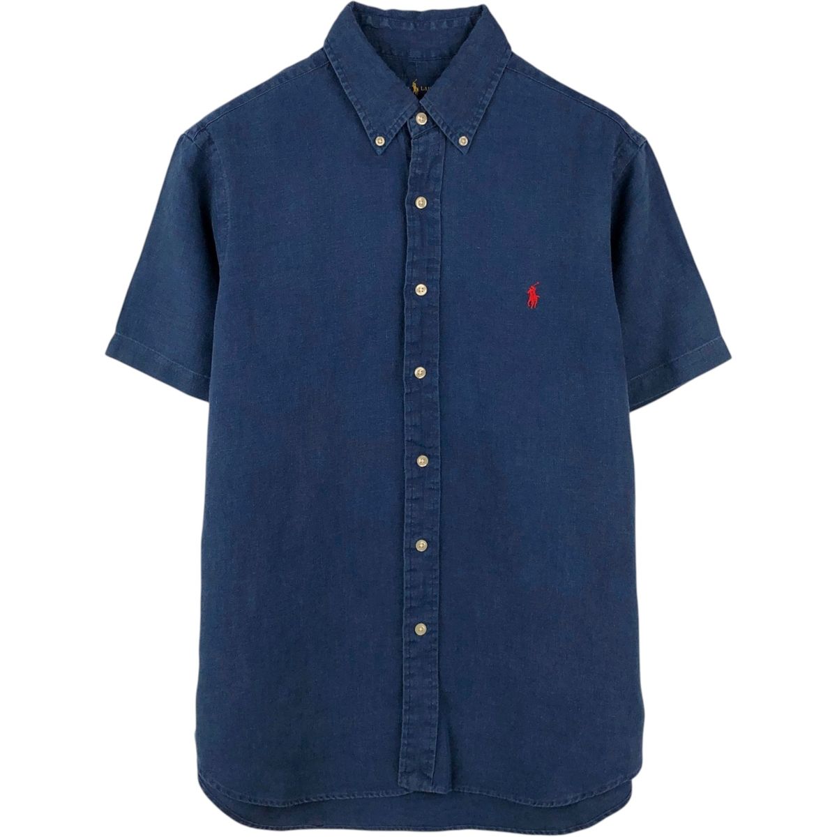 古着 ラルフローレン Ralph Lauren CLASSIC FIT クラシックフィット 半袖 リネン ボタンダウンシャツ メンズM相当/eaa658326 6,437円
