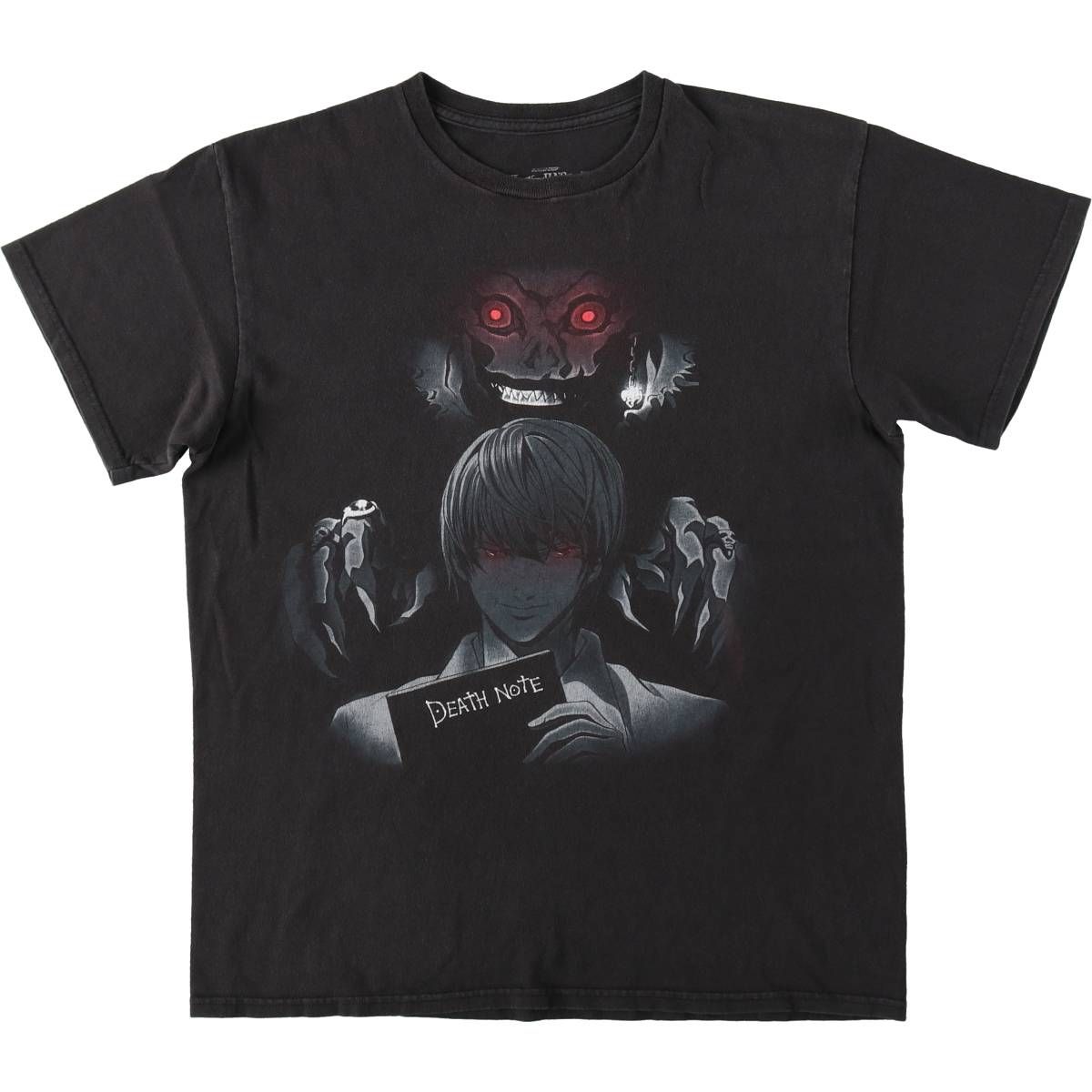 古着 DEATH NOTE デスノート アニメ キャラクタープリントTシャツ メンズM相当/eaa657836