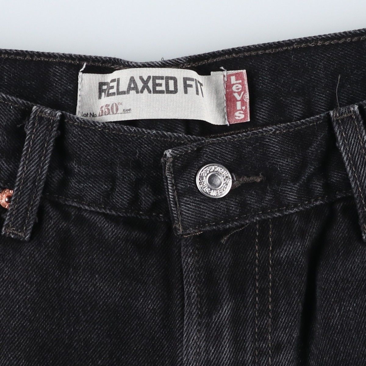 古着 リーバイス Levi's 550 RELAXED FIT ブラックデニム テーパード