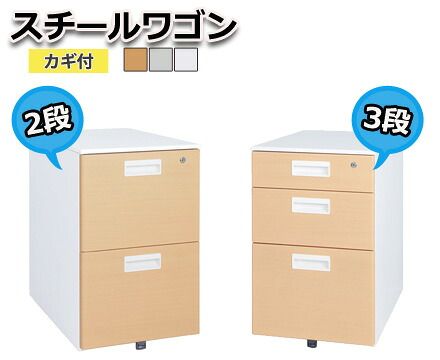 デスク チェア オフィス オフィスワゴン スチール脇机 脇机 サイドワゴン ファイルワゴンスチールワゴン インテリア 収納 オールロック キャスター