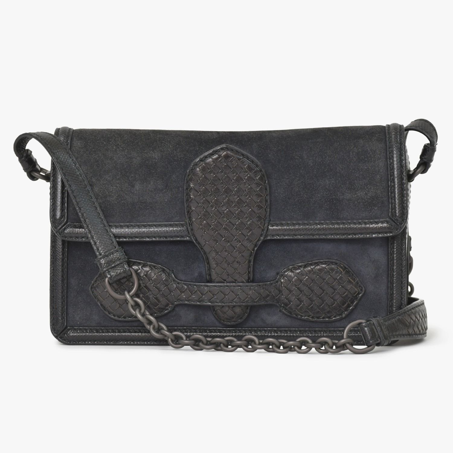 ア*ス様 ボッテガヴェネタ■レザーイントレチャート リアルト チェーンショルダー 極美品 BOTTEGAVENETA ボッテガヴェネタ イントレチャート リアルト