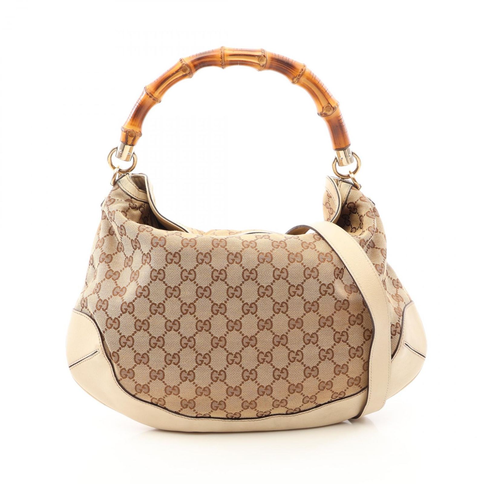 GUCCI グッチ バンブー GGキャンバス 2WAY ハンドバッグ