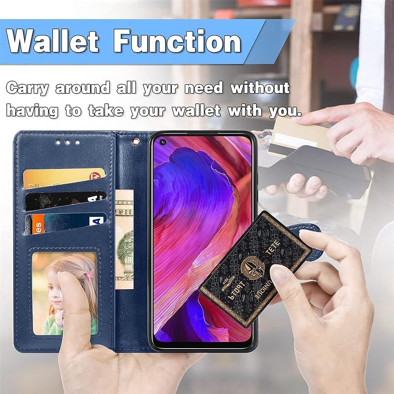 新品】 for OPPO A77 ケース 手帳型 ビジネスフリップノートレザー
