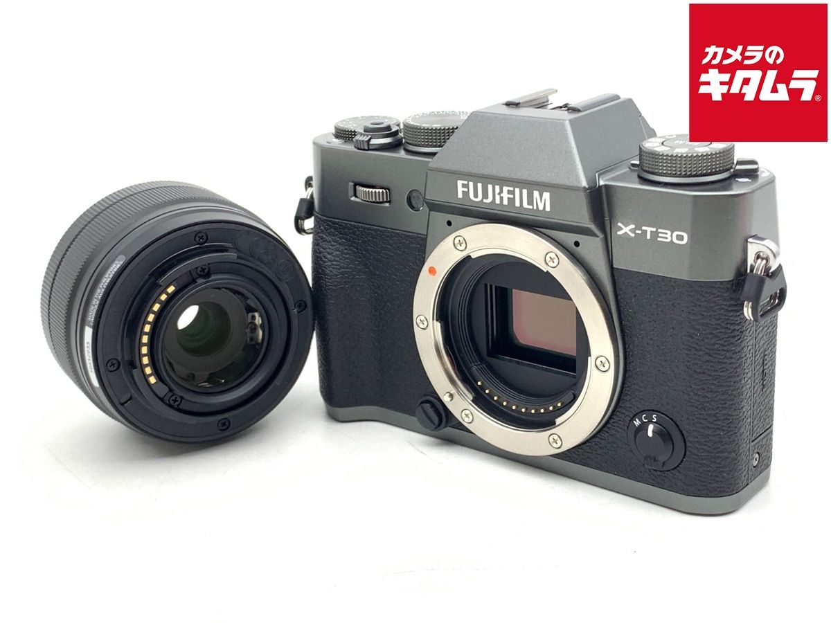 【中古】 【良品】 フジフイルム X-T30III XC13-33mmレンズキット チャコールシルバー
