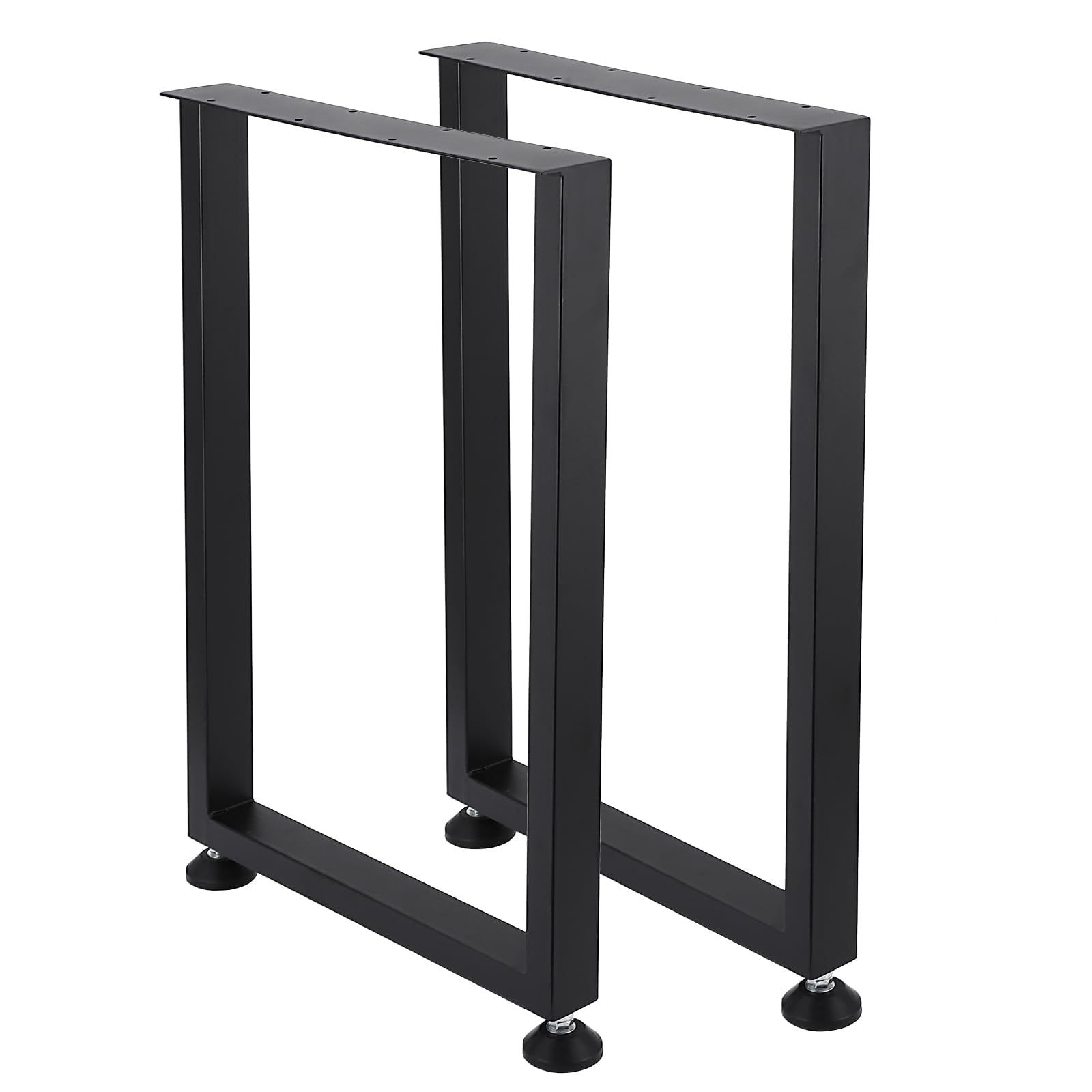 ★新品★ガービー（Garvee） アイアンレッグ テーブル 脚 2本セット 奥行45cm 高さ67cm 荷重400kg 高さ調整 diy 脚のみ パーツ 家具脚 スクエア型 12e56e6e