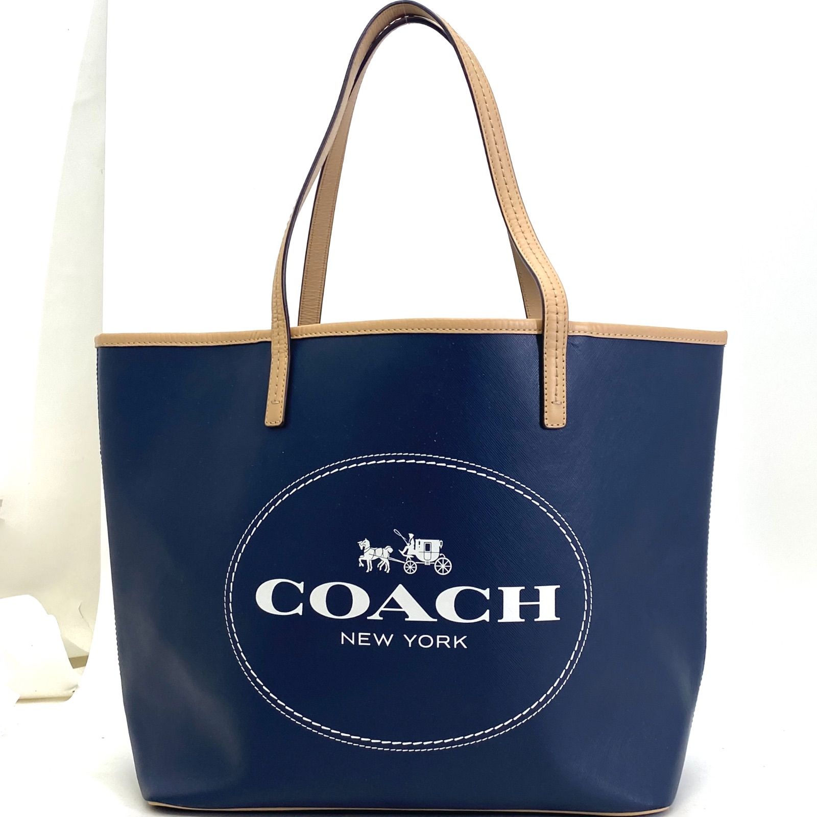 ✨極美品✨COACHコーチトートバッグ　メトロ ホース アンド キャリッジ コーチ トートバッグ メトロホースアンドキャリッジ ロゴ レザー
