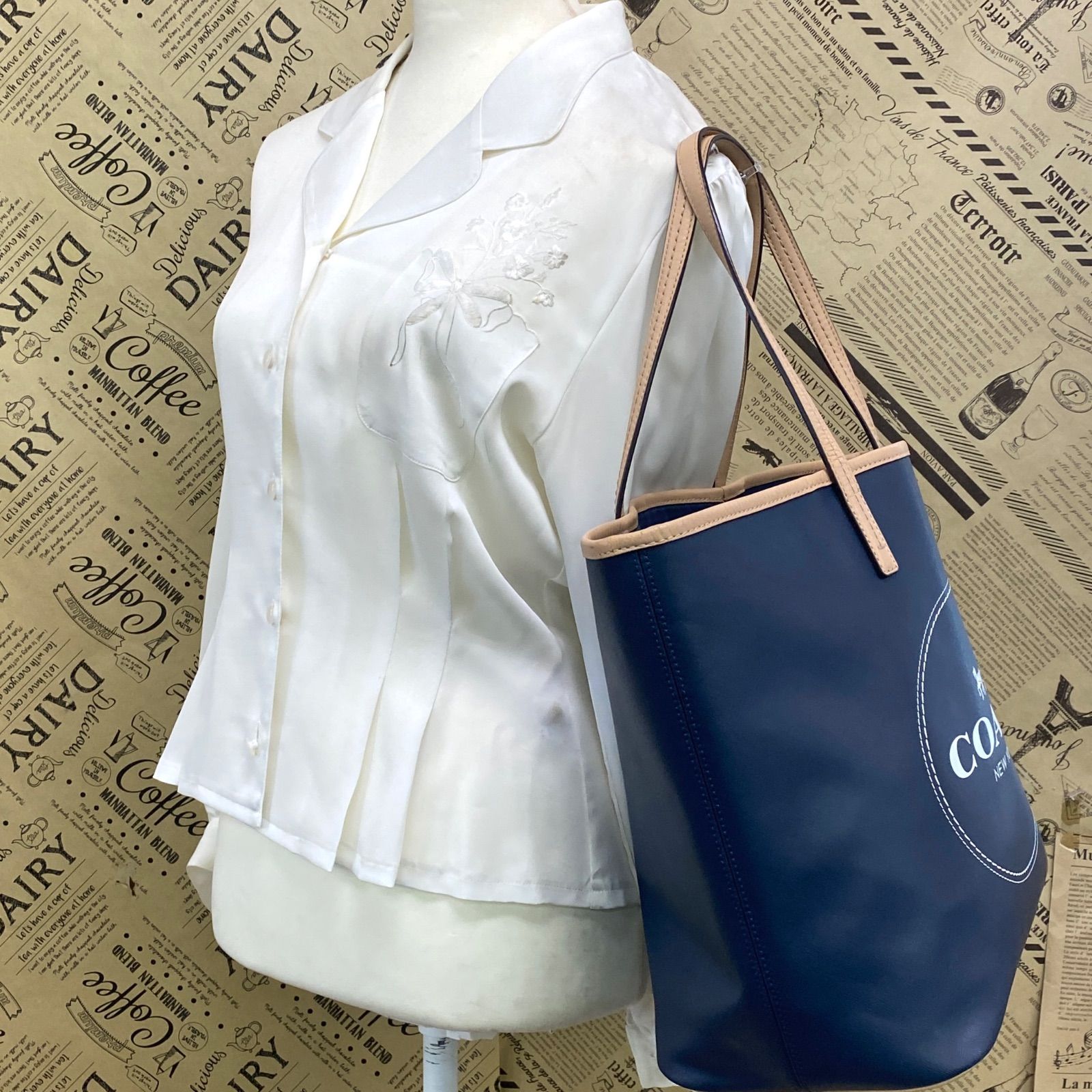 ✨極美品✨COACHコーチトートバッグ　メトロ ホース アンド キャリッジ コーチ トートバッグ メトロホースアンドキャリッジ ロゴ レザー