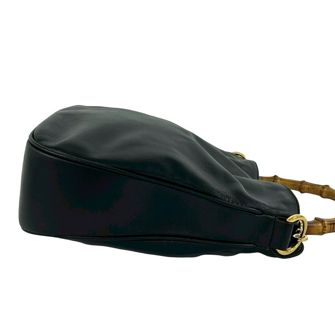 極 美品 GUCCI グッチ オールドグッチ ヴィンテージ バンブー レザー