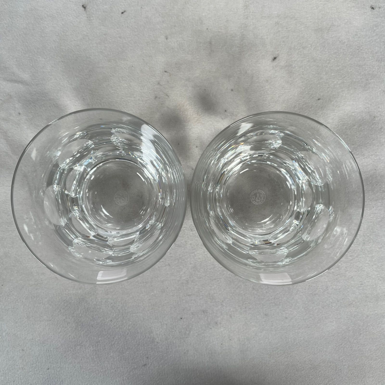 管2607-119】Baccarat バカラ ベルーガ ロックグラス ペア 箱付き 食器