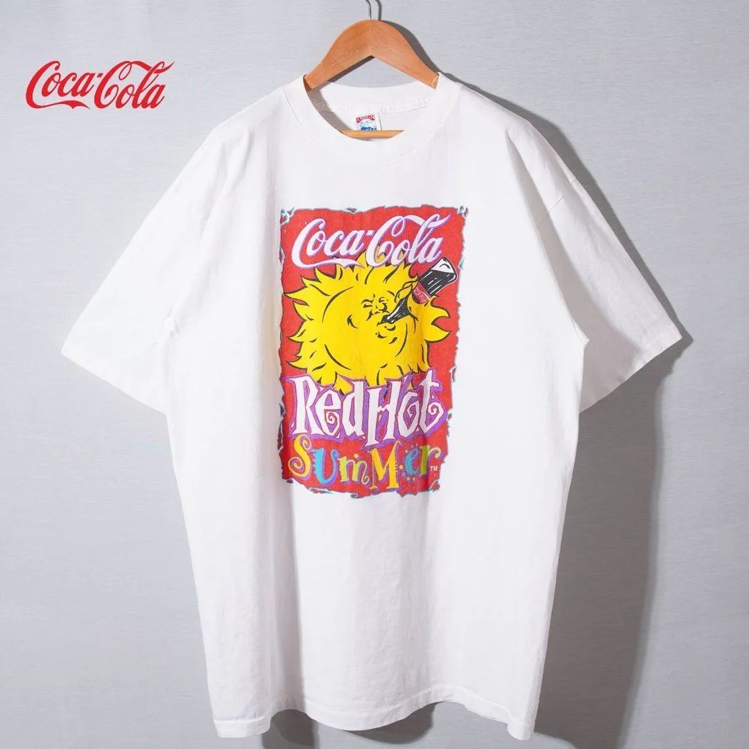 美品 90s USA製 コカコーラ Coca-Cola Tシャツ XL ホワイト