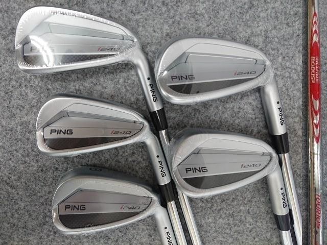 未使用品 日本仕様 PING ピン i240 Power Spec 黒ドット #6-PW 5本 アイアンセット N.S.PRO MODUS3 TOUR 105 スチール グリップカラーコード：アクア 67,925円