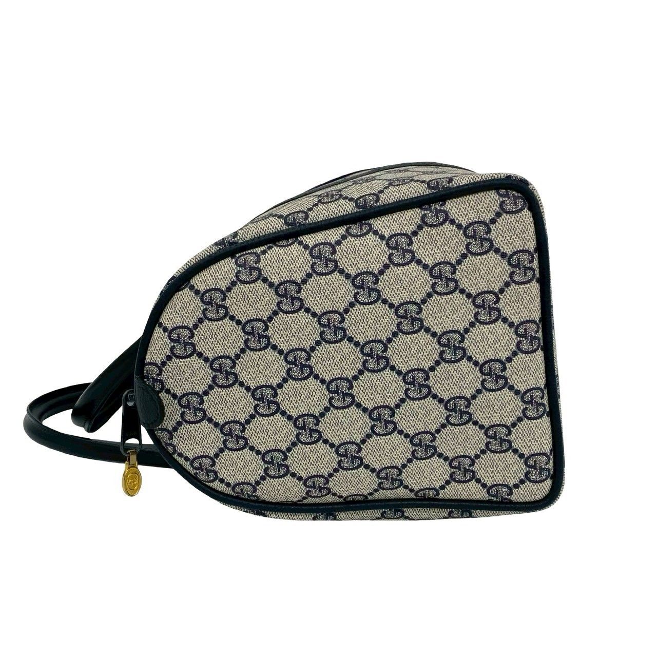 極 美品 GUCCI グッチ オールドグッチ シェリーライン GG ロゴ 柄 金具