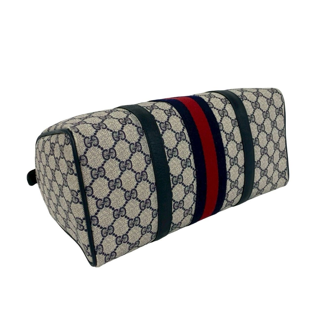 極 美品 GUCCI グッチ オールドグッチ シェリーライン GG ロゴ 柄 金具