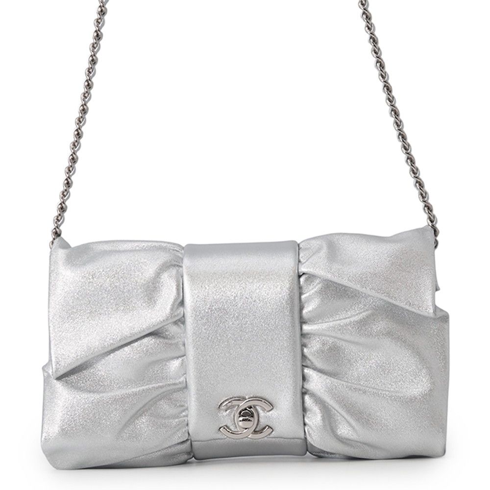 シャネル チェーンショルダーバッグ ココマーク リボン レザー AS5129 CHANEL バッグ