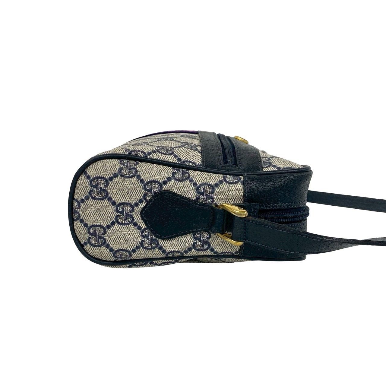 極 美品 GUCCI グッチ オールドグッチ シェリーライン GG ロゴ 柄 金具