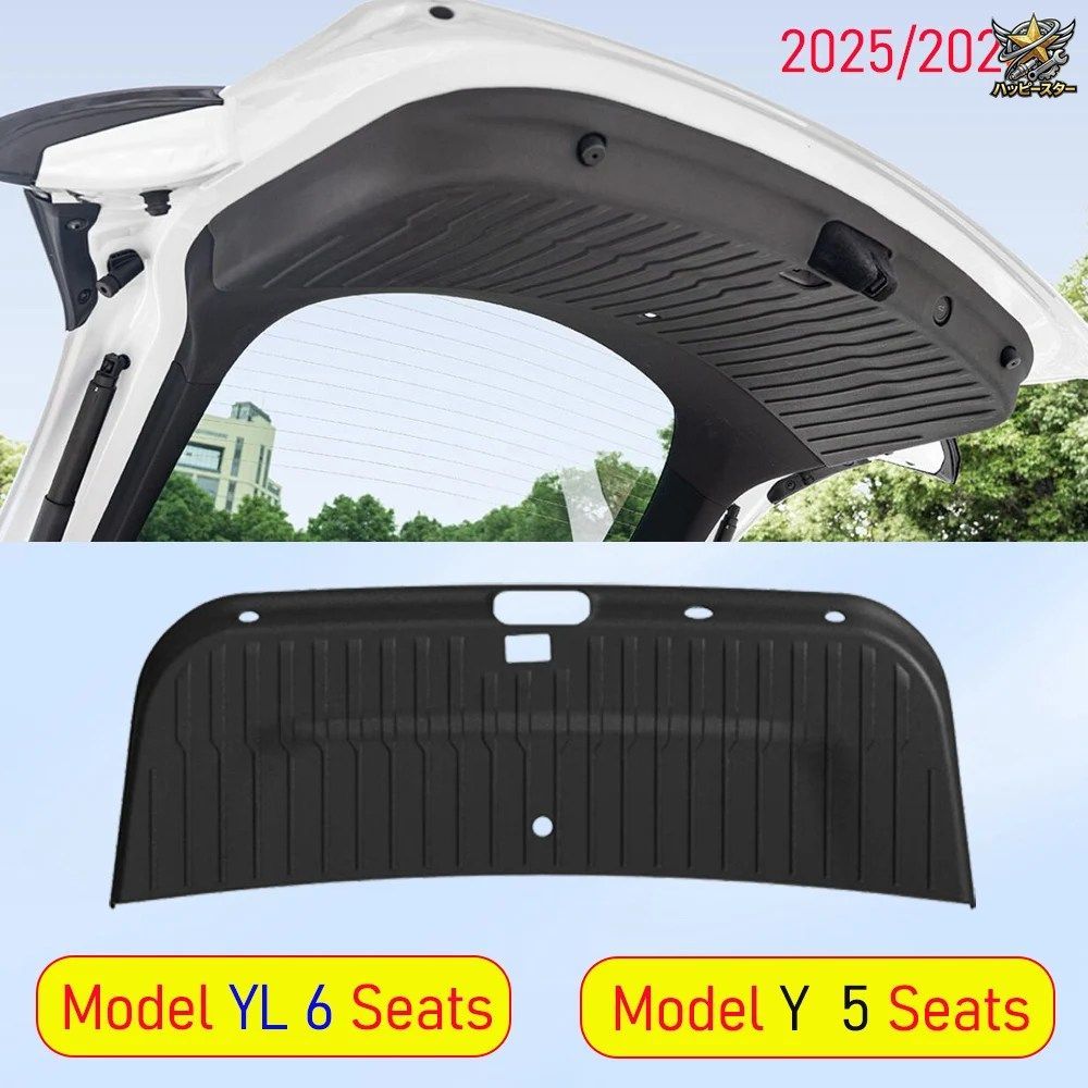 テスラ モデルL YLモデル ジュニパー 2025 2026 リアトランク テールゲートマット 全天候型カーライナー パッドトリム カスタムパーツ