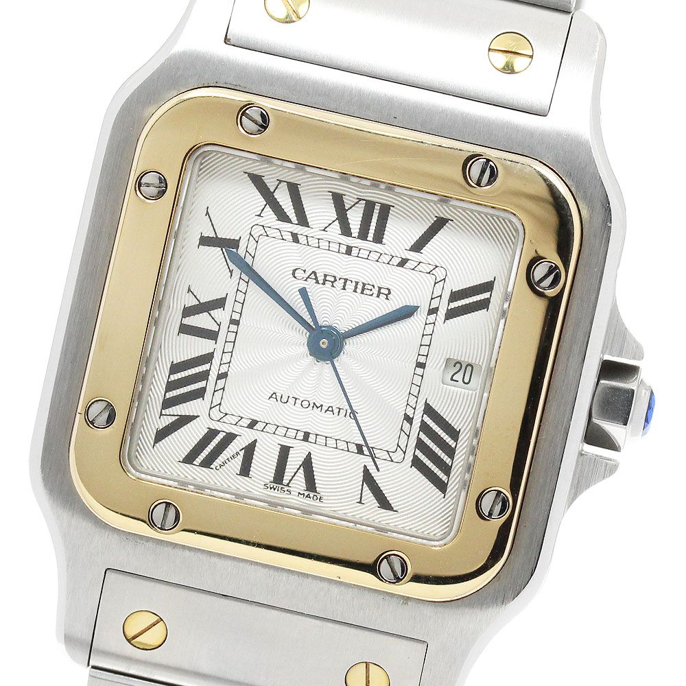 カルティエ CARTIER W20058C4 サントスガルベLM YGコンビ 自動巻き メンズ _967593 カルティエ CARTIER W20058C4 サントスガルベLM YGコンビ 自動巻き
